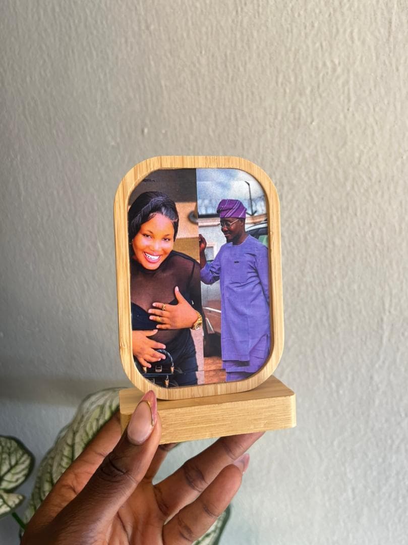 Bamboo Table Top Picture Frame