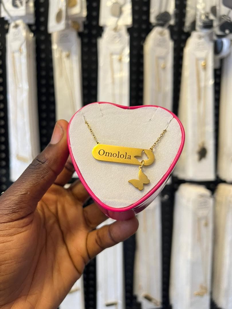 Butterfly Drop Necklace