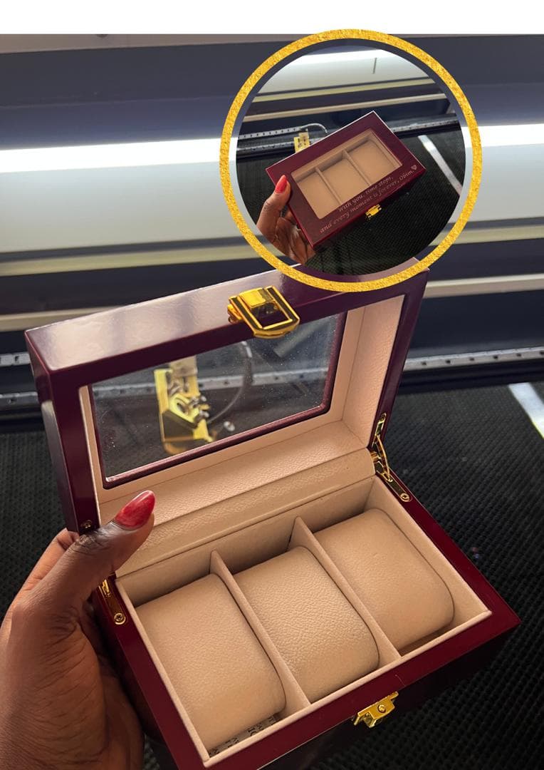 3 Slot Leather Watch Organizer.